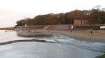 Varel-Dangast: der Strand beim alten Kurhaus (24.12.2011)