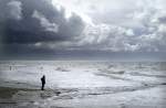 Am Strand auf der Insel Norderney.