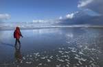 Am Strand auf der Insel Norderney.