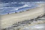 Am Strand auf der Insel Norderney.