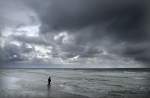 Am Strand auf der Insel Norderney.