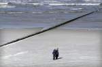 Strand mit Buhne auf der Insel Norderney.