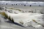 Am Oststrand auf der Insel Norderney.