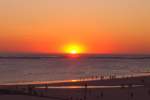 Prchtiger Sonnenuntergang auf der Nordseeinsel Borkum (05.08.05)