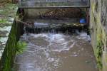 Kleiner Wasserfall bei der Wasserkunst in Hannover.