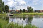 Die Weser im Weserbergland bei Polle.