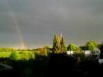 Ein Regenbogen in Wuppertal-Linde.(11.5.2013)