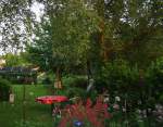Die Abendstimmung im Garten in Kohlscheid-Bank am Abend vom 30.5.2014.