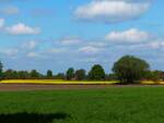 Blick über die zu Neuenkirchen (Kr. Steinfurt) gehörende Bauerschaft Landersum, 03.05.2022