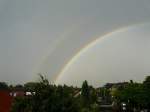 Was fr ein merkwrdiges Wetter heute ber Grefrath. So sah der Blick aus meinem Schlafzimmerfenster heute aus...das Bild stammt vom 08.07.2008.