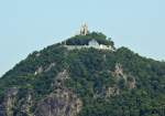 Drachenfels mit Burgruine und Restaurant aus Südrichtung - 03.06.2014