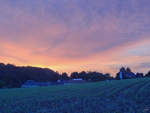 In wenigen Minuten ist Sonnenaufgang über Hattingen.