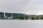 Harkortsee bei Herdecke mit Gas- und Dampfkraftwerk am 25.07.2021. 