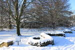 Winterimpression im Botanischen Garten, Kräutergarten vom 28.12.2014