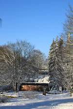 Winterimpression im Botanischen Garten, Lesehalle vom 28.12.2014