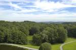 Aussicht von den Externsteinen in nördlicher Richtung.