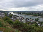 Ausblick auf den Rhein von der Burg Ockenfels, Rheinland-Pfalz (03.09.2026)