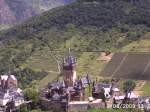 Ein scner Blick auf die Burg Cochem an der Mosel.