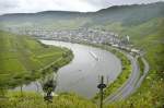 Aussicht auf die Mosel bei Bremm. Aufnahme: Juli 2007.