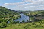 Blick aus den Weinbergen über das Moseltal zwischen Igel und Waserbilligerbrück in Richtung Wasswerbillig, links vom Fluß liegt Oberbillig. 31.05.2020 (Jeanny)