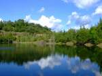 31.08.2010 der „Silbersee“ im Naturschutzgebiet Malscheid bei Herdorf. Der See Abbaukrater von dem Basaltabbau.