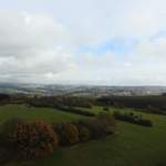 BLICK ÜBER DEN HOHEN WESTERWALD  Bis weit in den HOHEN WESTERWALD fällt am 14.11.2017 der Blick vom Aussichtsturm  auf dem GRÄBERSBERG bei ALPENROD/HACHENBURG auf 513 Meter über