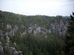 Berge, Berge... von der Bastei aus am 01.10.2012