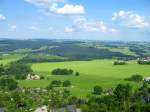 Diesen Ausblick kann man vom Schloss Augustusburg aus genieen, 01.07.06