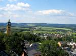 Blick übers nördliche Erzgebirge, Augustusburg 01.07.06