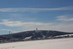 Blick auf den Keilberg, fotografiert am 27.01.10. 