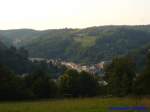 Blick auf die Uhrenstadt Glashtte(Sachs) im Osterzgebirge.