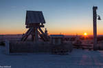 Sonnenaufgang auf dem Fichtelberg mit der Friedensglocke, 29.11.16