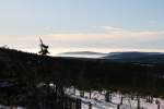 Nochmal ein Blick vom Fichtelberg auf ein Hochnebelfeld(mit Mond) am 23.12.07.