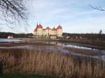 Das Schloss Moritzburg am 18.01.14