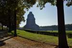 Dies ist das Leipziger Völkerschlachtdenkmal abgelichtet am 03.10.15.