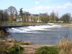 Das Muldenwehr in grimma. von hier aus zweigt der Mhlgraben zur ehemaligen Gromhle ab. 01.04.07