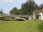 Brücke über die Lausitzer Neiße am Grenzübergang zwischen Bad Muskau und Lugknitz  am 03.