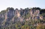 Elbsandsteingebirge - Blick von Rathen auf die Bastei - 02.09.2009