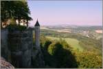 Aussicht von Königsstein über die Sächsische Schweiz.