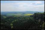 Blick auf Zirkelstein und Kaiserkrone in der Schsischen Schweiz. (9.5.2012)