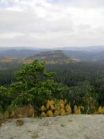 Herrlicher Blick vom Winterstein auf die Lorenzsteine. 10.11.2012