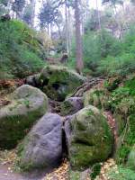 Steiniger Weg hinauf zu den Brenfangwnden. 10.11.2012