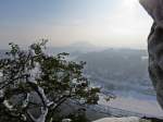 Blick von der Bastei in Richtung Lilienstein. 26.01.2013