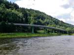 Blick auf die Friedrich-Gottob-Keller-Strae in Bad Schandau.(2.8.2011)