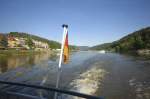 Auf der Elbe bei Bad Schandau, Sächsische Schweiz.