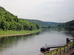 Landschaftsfoto der Brücke 1 der Anlagestelle in Königstein, gesehen am 21. Mai 2016.