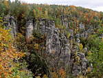 Weitere Teile der Bastei in Lohmen am 23. Oktober 2021.