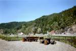 Schna, Blick ber die Elbe in die Bhmische Schweiz (Hrensko)