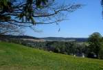 Landschaft im Schsischen Vogtland bei der Ortschaft Gunzen im Eisenbachtal, April 2007