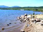 Olbersdorfer See im Sommer 2004, Blick zum Zittauer Gebirge